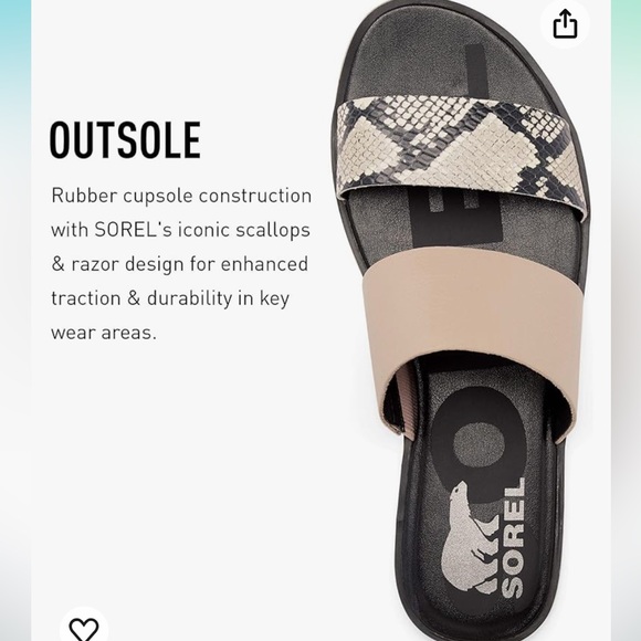 Sorel Ella II Slide Sandals - Size 9 - Picture 10 of 11